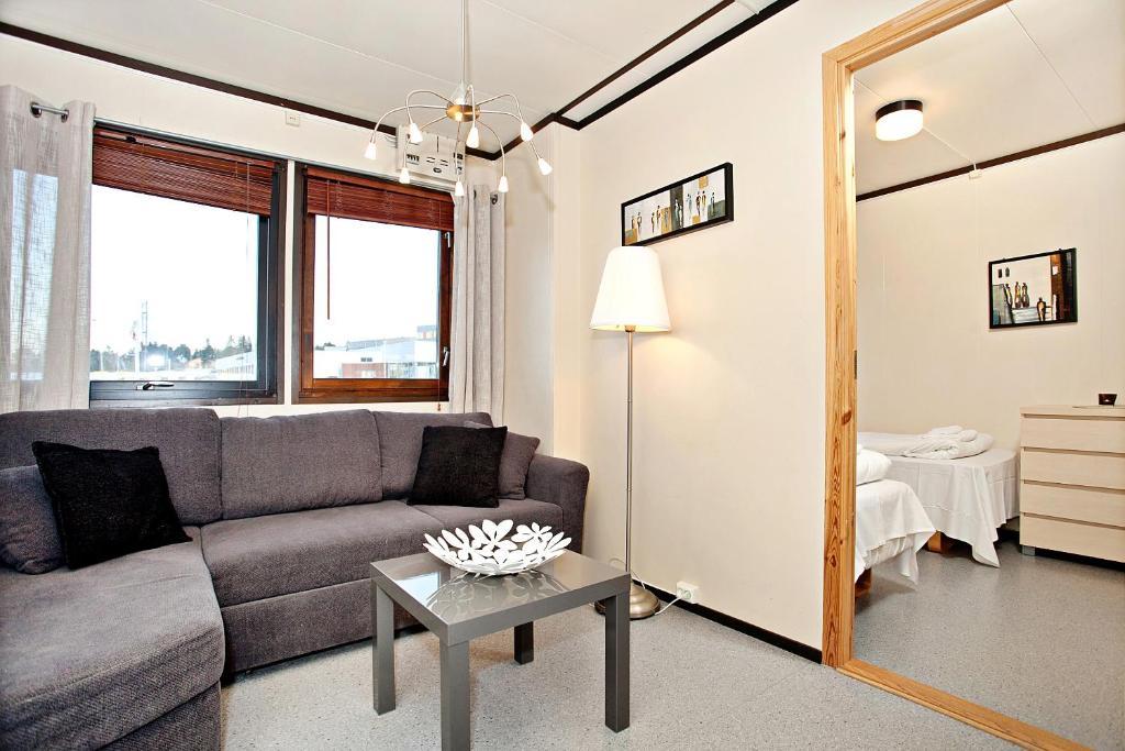 Leilighet med avgiftsfri parkering (6 voksne)