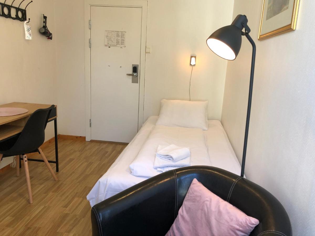 Enkeltrom med felles bad