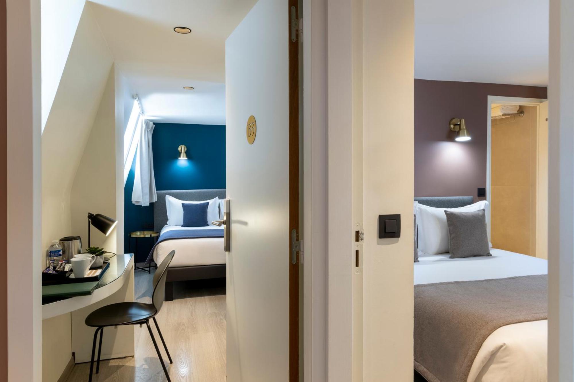 Two Adjoining Double Rooms