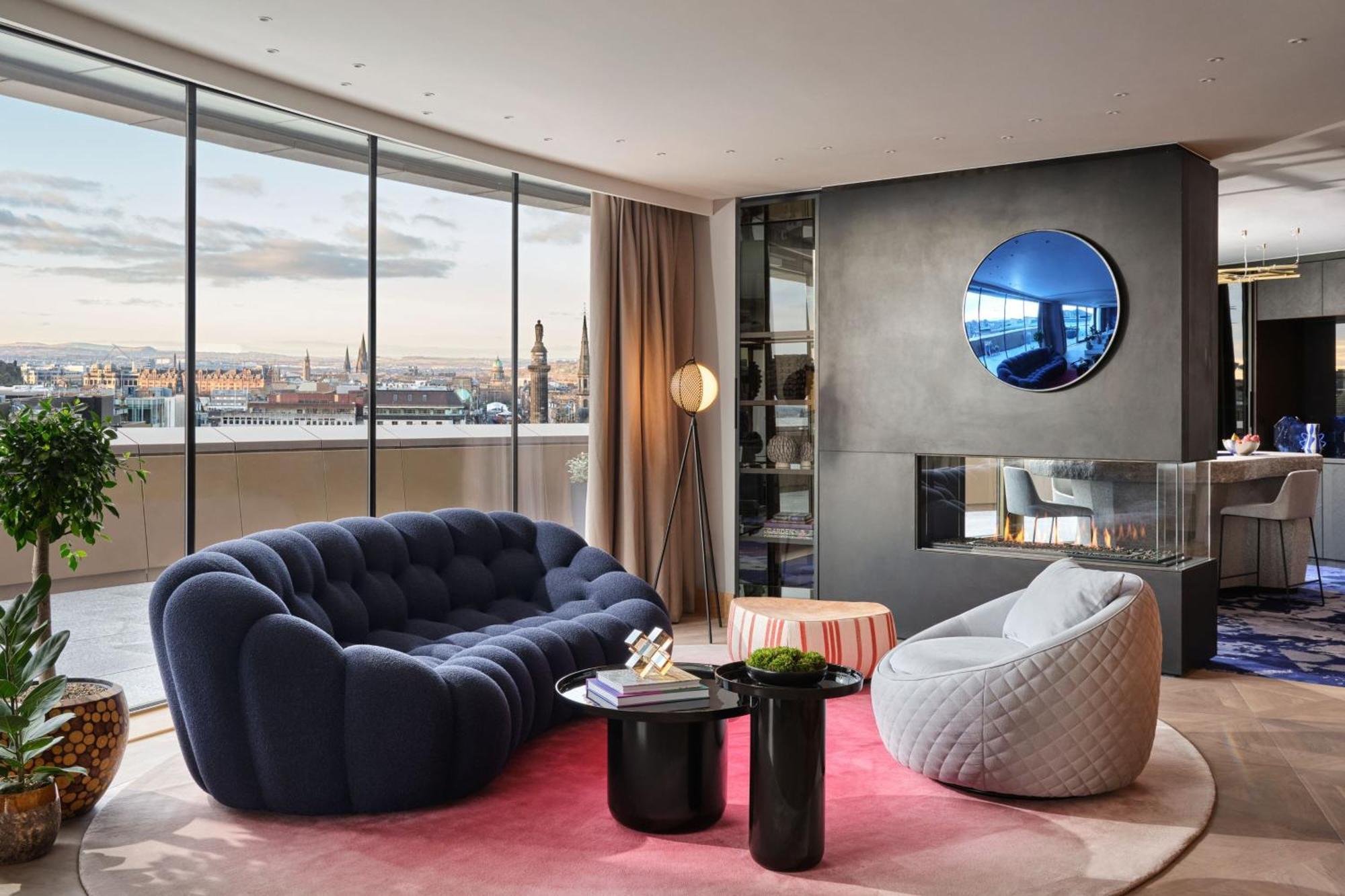 Penthouse med byudsigt