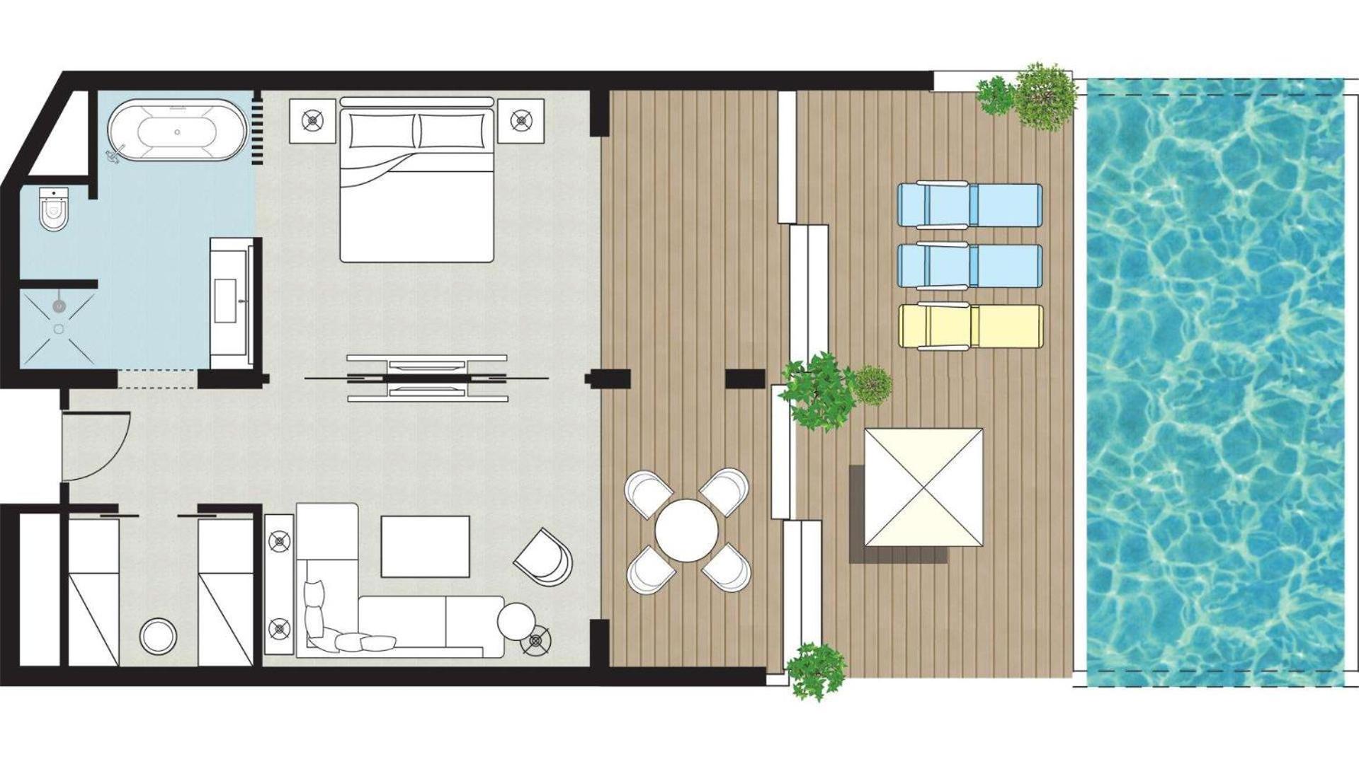 Yali Seafront Suite with Sharing Pool
