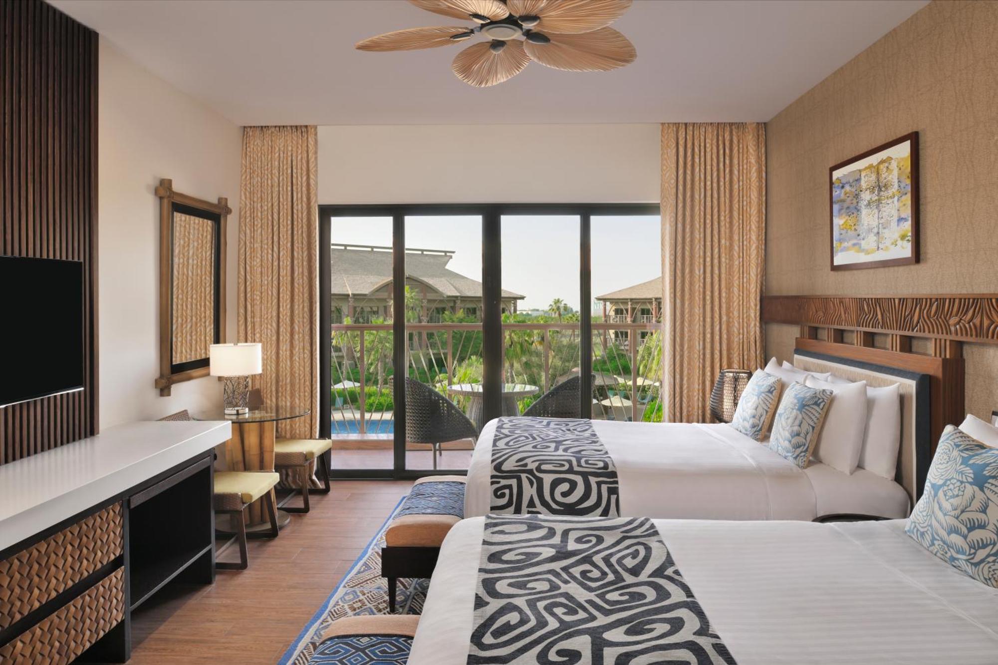 Deluxe Room 2 Double Bed Pool View Balcony