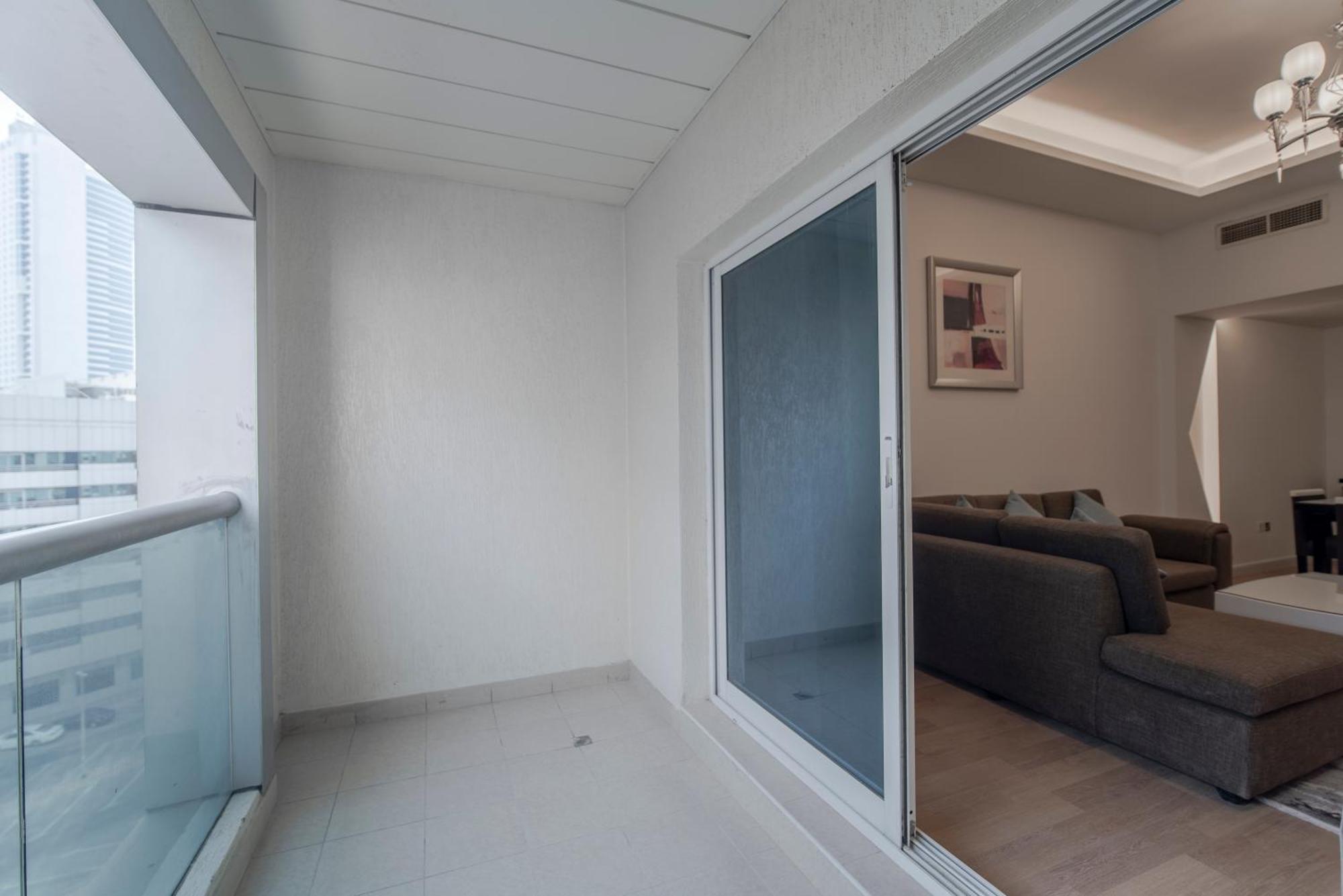 Premium One-Bedroom Apartment Balcony