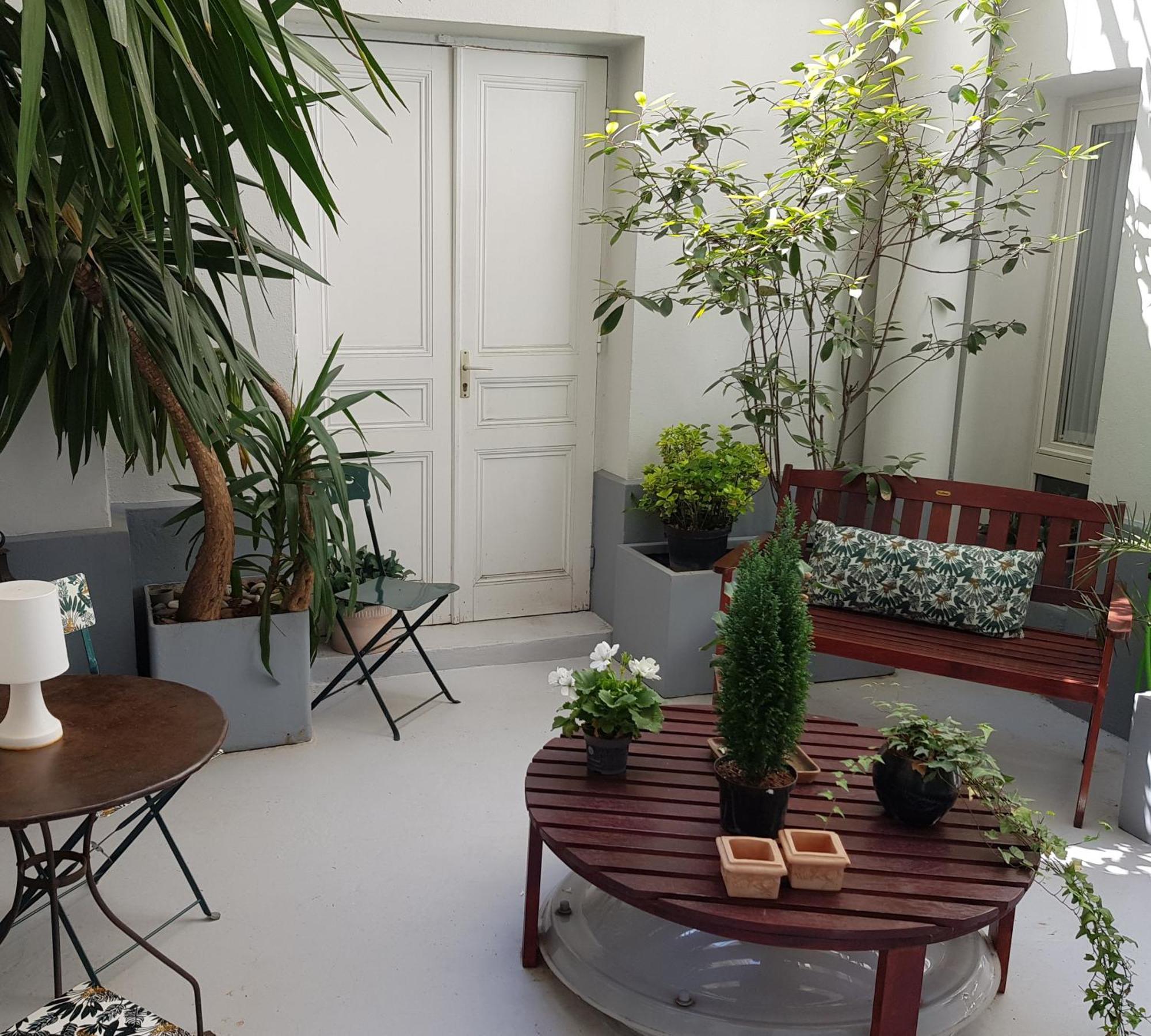 Patio room courtyard view