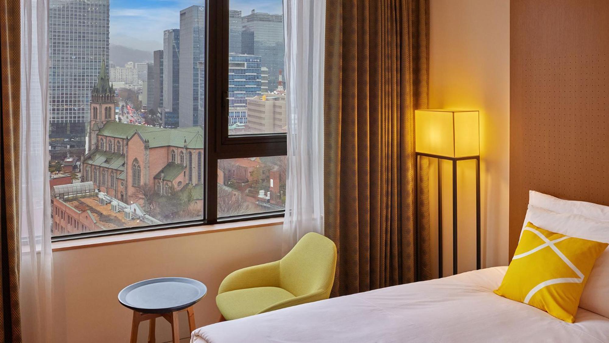 Superior Twin Room Myeongdong Catholic Church View