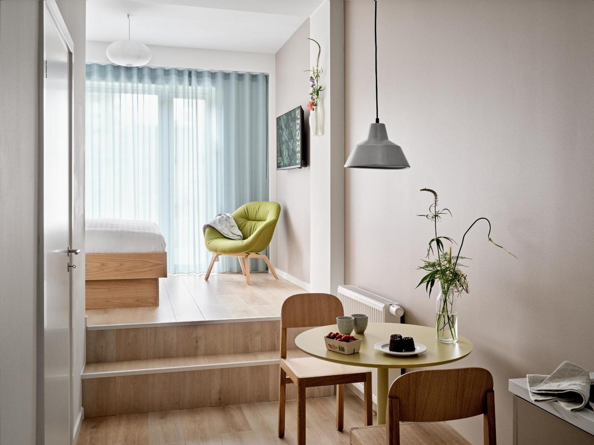 Studiolejlighed med terrasse