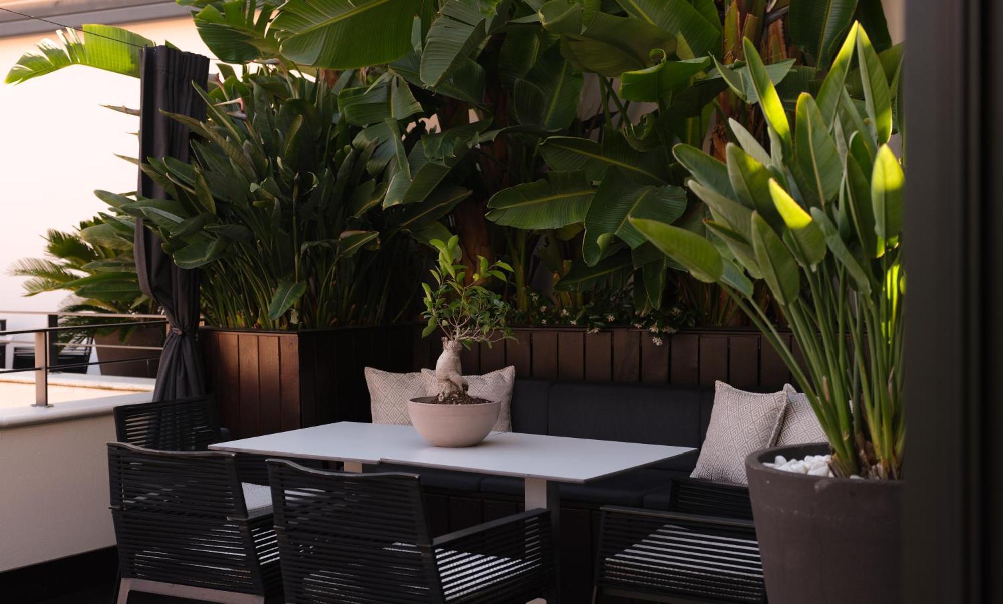 Suite med egen terrasse og boblebad