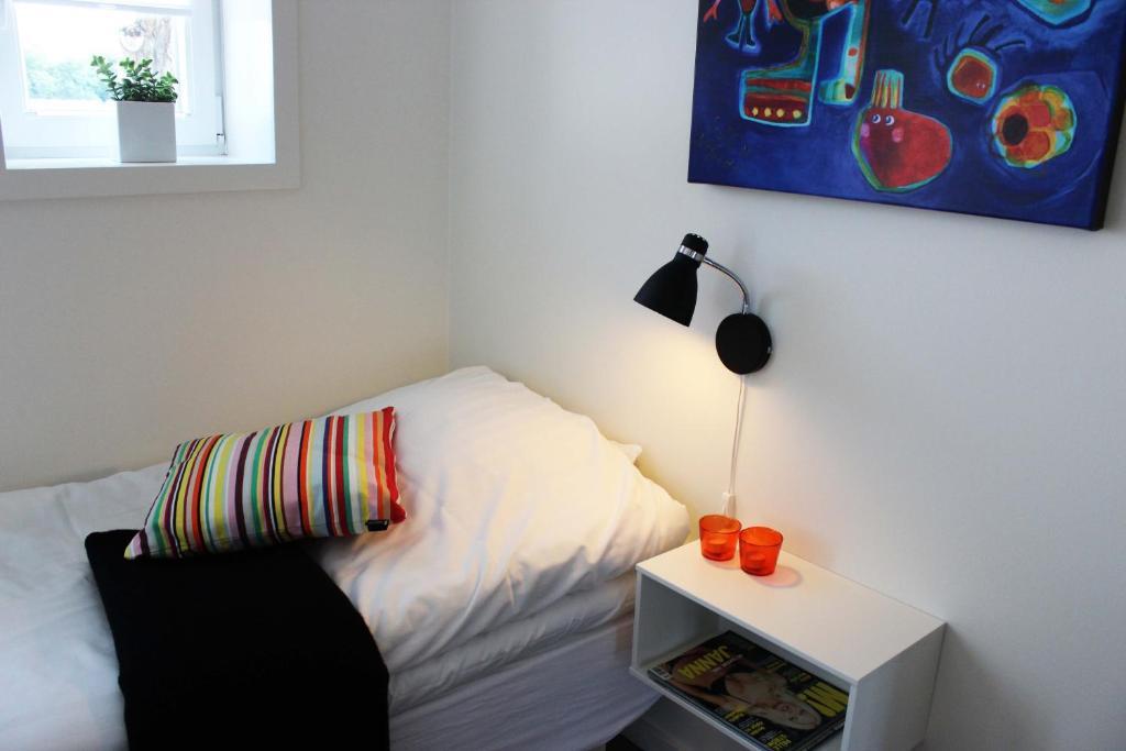 Enkeltrom med felles bad
