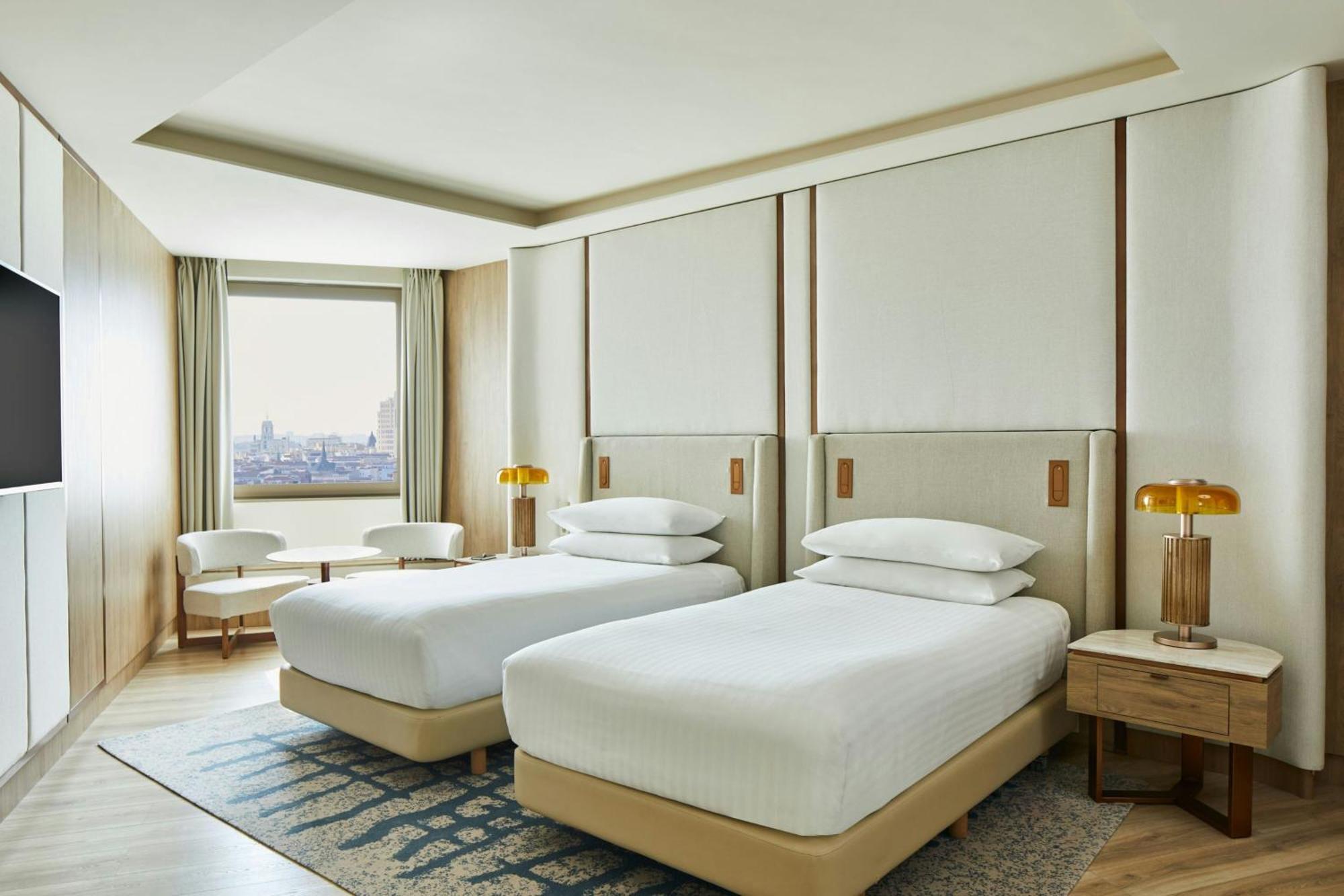 Panoramic Superior Twin Room with Two Twin Beds and City View