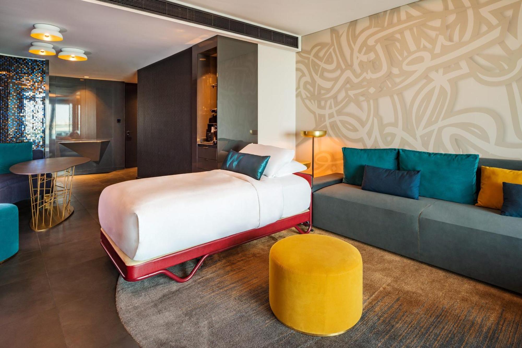 W Suite 1 Bedroom Suite 1 King Partial Ocean View Private Terrace includes 3 hours of Flow of Selected Drinks