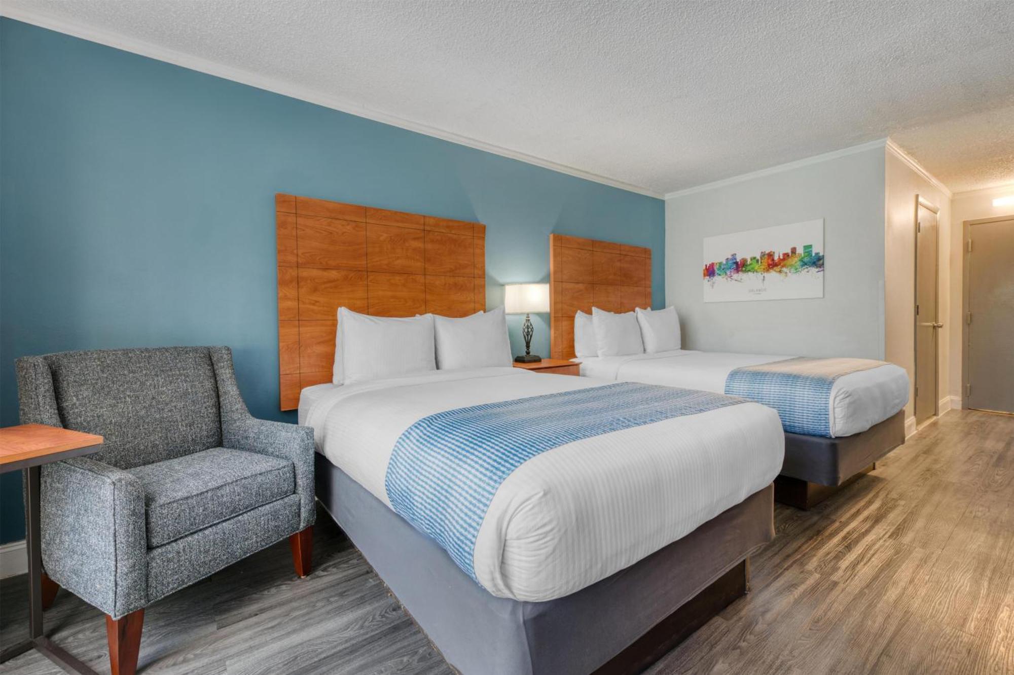 Pool Side Room Two Double Beds