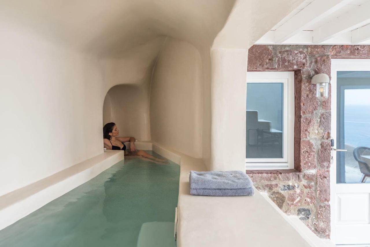 Poolvilla Deluxe med vyer över kalderan och fri utsikt över solnedgången